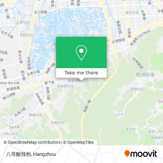 八哥酸辣粉 map