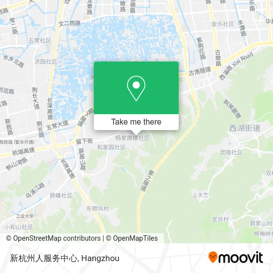 新杭州人服务中心 map