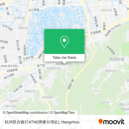杭州联合银行ATM(牌楼分理处) map