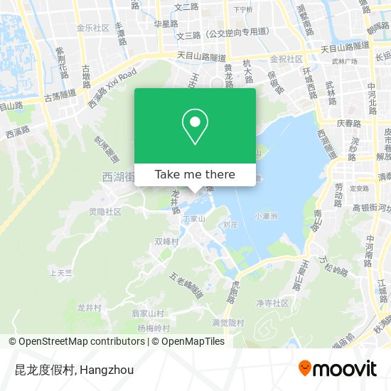 昆龙度假村 map