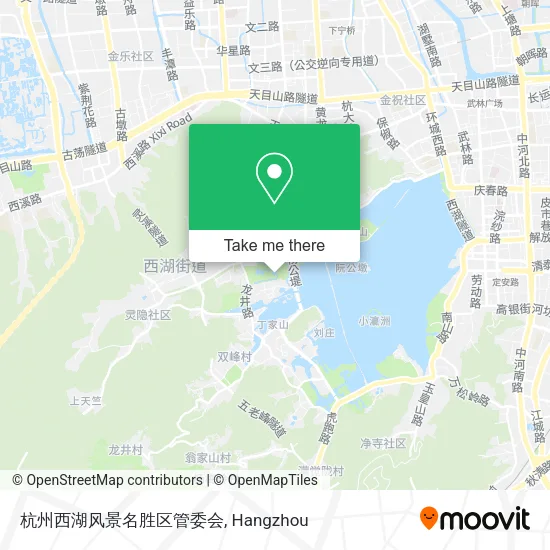 杭州西湖风景名胜区管委会 map