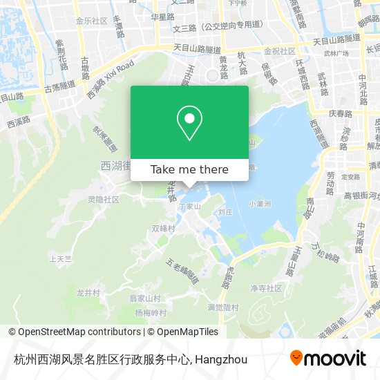 杭州西湖风景名胜区行政服务中心 map