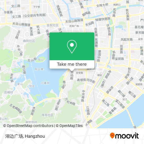 湖边广场 map