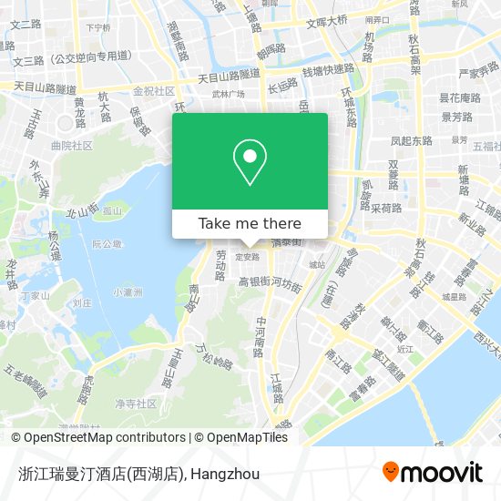 浙江瑞曼汀酒店(西湖店) map