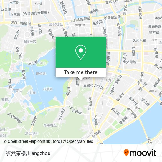 皎然茶楼 map