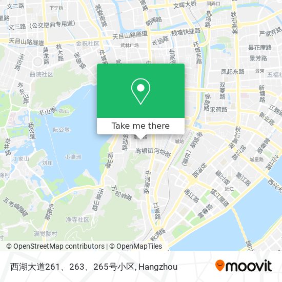 西湖大道261、263、265号小区 map