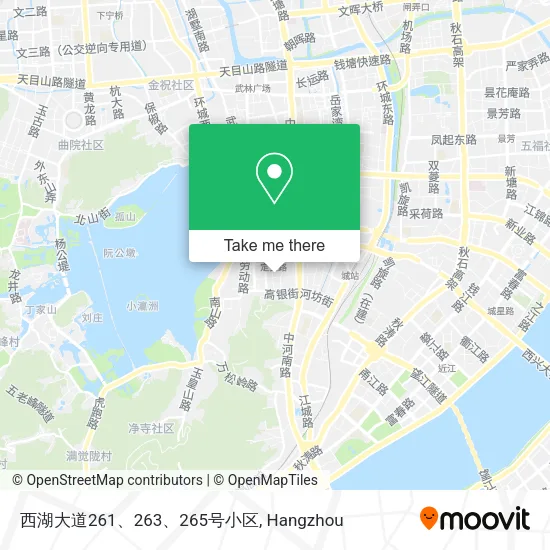 西湖大道261、263、265号小区 map