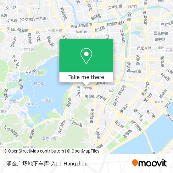 涌金广场地下车库-入口 map