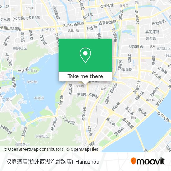 汉庭酒店(杭州西湖浣纱路店) map