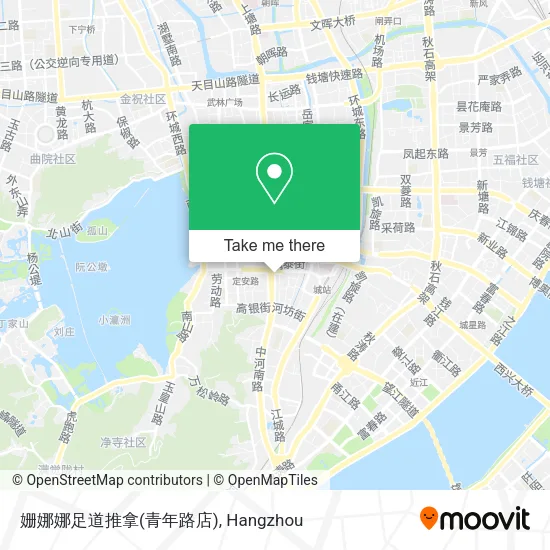 姗娜娜足道推拿(青年路店) map