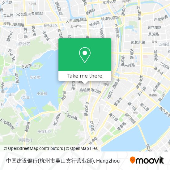 中国建设银行(杭州市吴山支行营业部) map