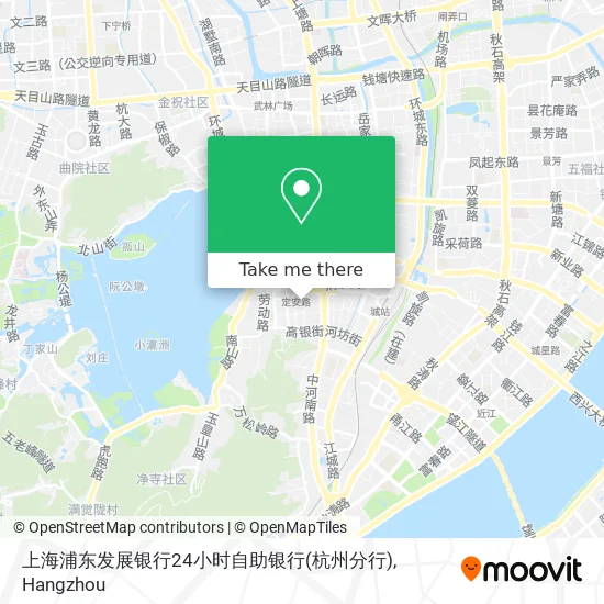 上海浦东发展银行24小时自助银行(杭州分行) map