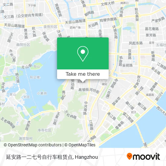 延安路一二七号自行车租赁点 map