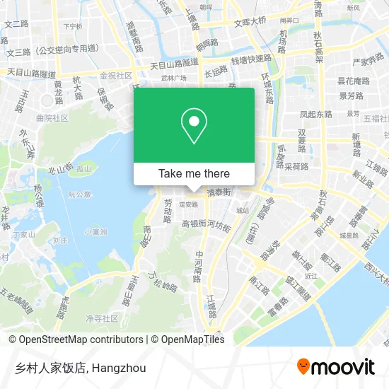 乡村人家饭店 map