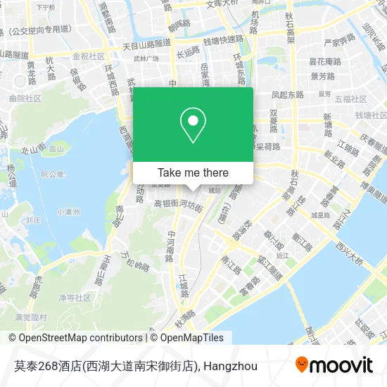 莫泰268酒店(西湖大道南宋御街店) map