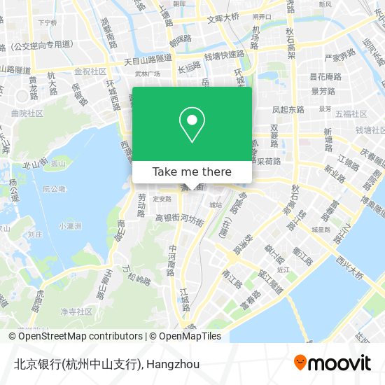 北京银行(杭州中山支行) map