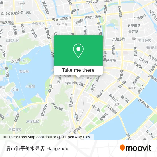 后市街平价水果店 map
