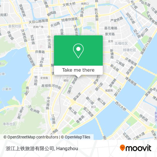 浙江上铁旅游有限公司 map