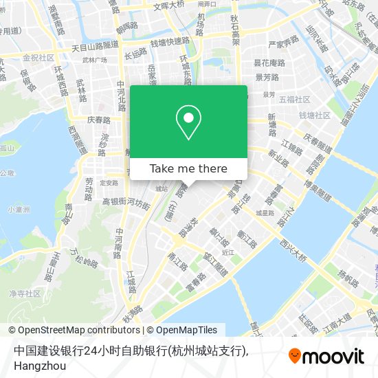中国建设银行24小时自助银行(杭州城站支行) map