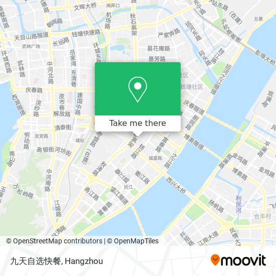 九天自选快餐 map