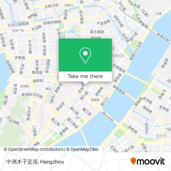 中洲木子足浴 map