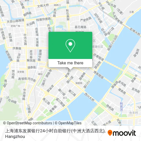 上海浦东发展银行24小时自助银行(中洲大酒店西北) map