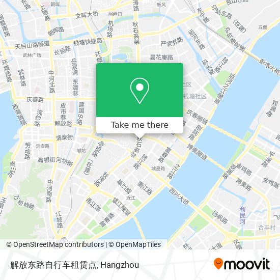 解放东路自行车租赁点 map
