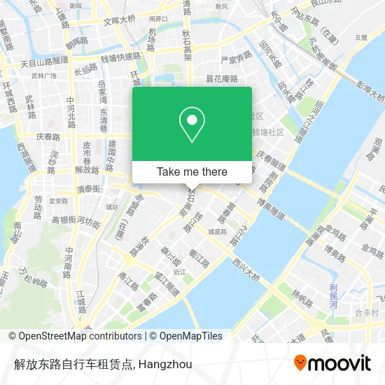 解放东路自行车租赁点 map