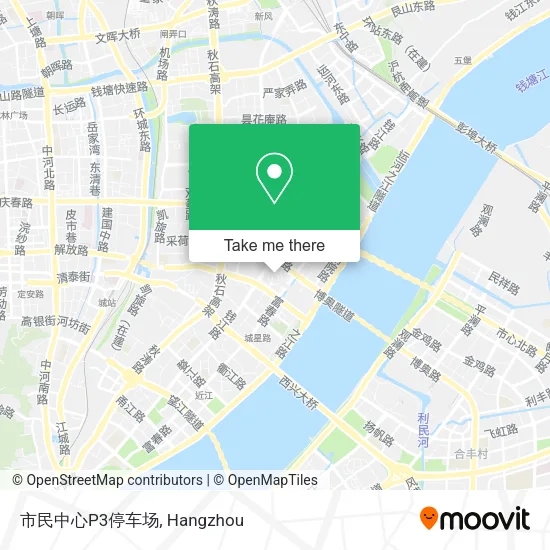 市民中心P3停车场 map