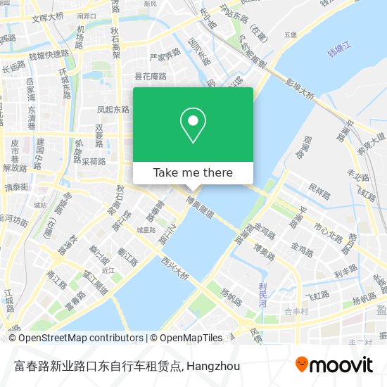 富春路新业路口东自行车租赁点 map