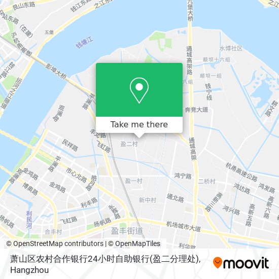 萧山区农村合作银行24小时自助银行(盈二分理处) map