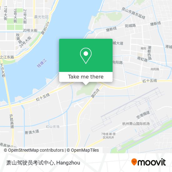 萧山驾驶员考试中心 map
