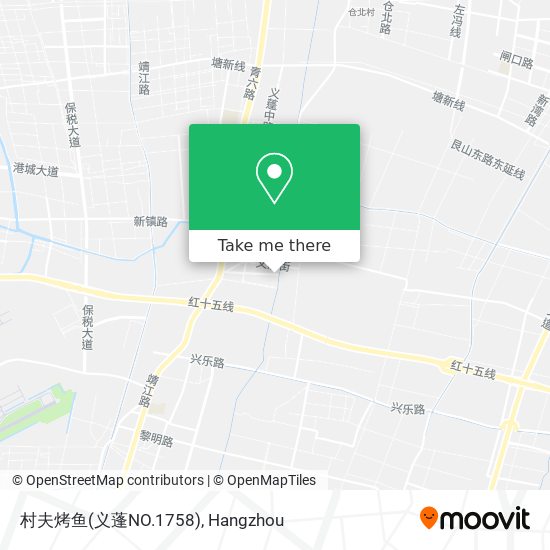 村夫烤鱼(义蓬NO.1758) map