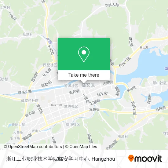 浙江工业职业技术学院临安学习中心 map
