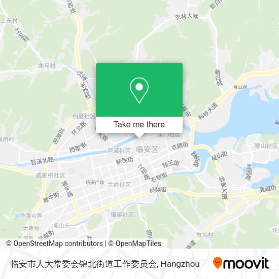 临安市人大常委会锦北街道工作委员会 map