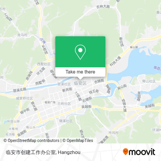 临安市创建工作办公室 map