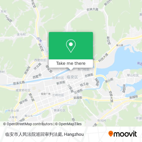 临安市人民法院巡回审判法庭 map