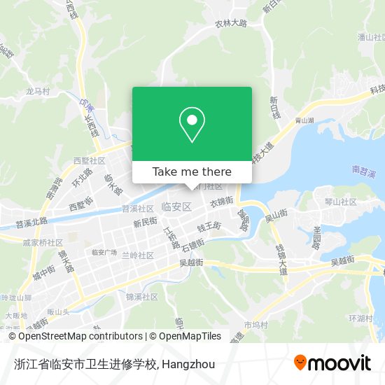 浙江省临安市卫生进修学校 map