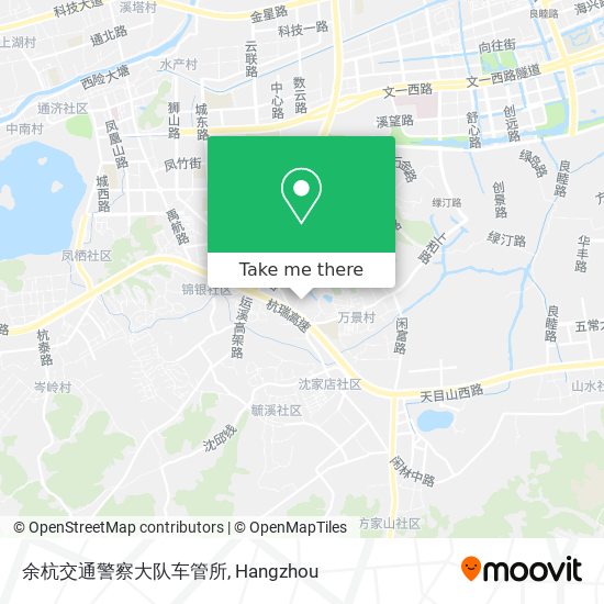 余杭交通警察大队车管所 map