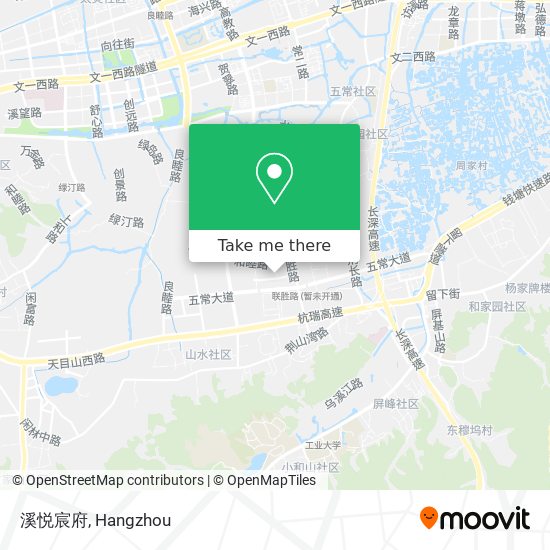 溪悦宸府 map