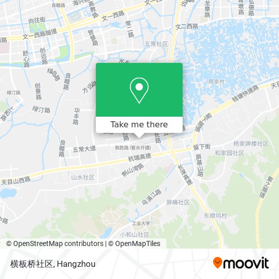 横板桥社区 map