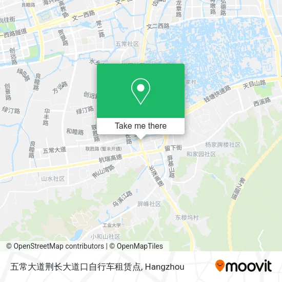 五常大道荆长大道口自行车租赁点 map