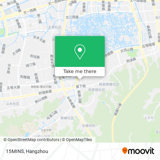 15MINS map