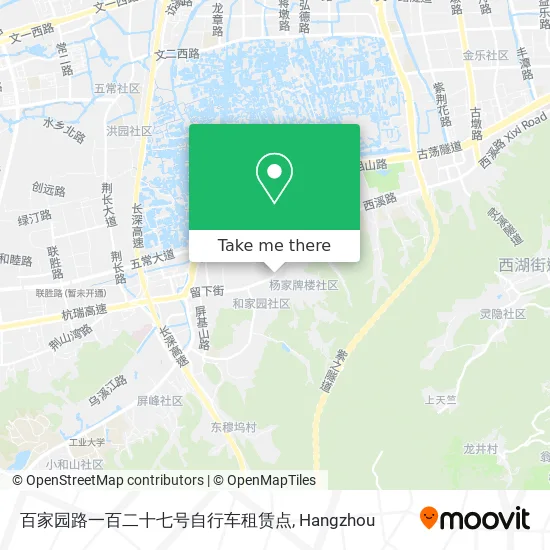 百家园路一百二十七号自行车租赁点 map