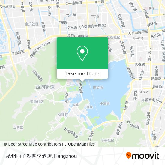 杭州西子湖四季酒店 map