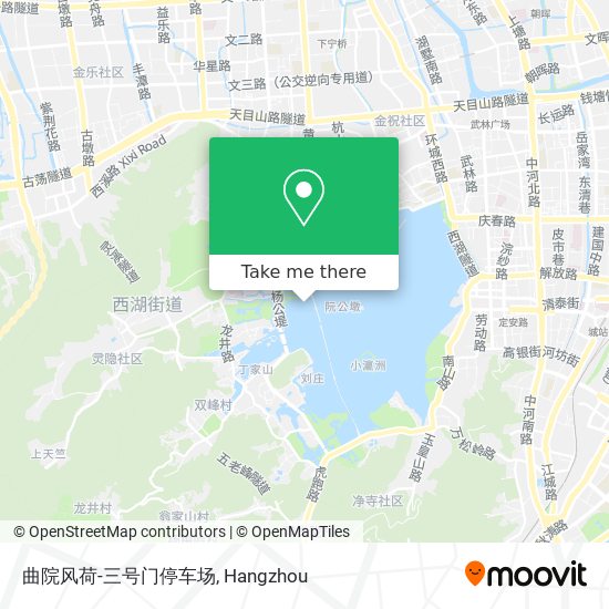 曲院风荷-三号门停车场 map