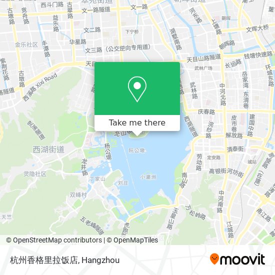 杭州香格里拉饭店 map