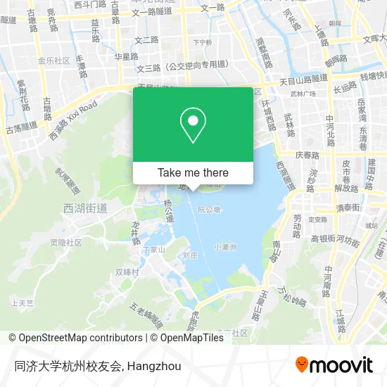 同济大学杭州校友会 map