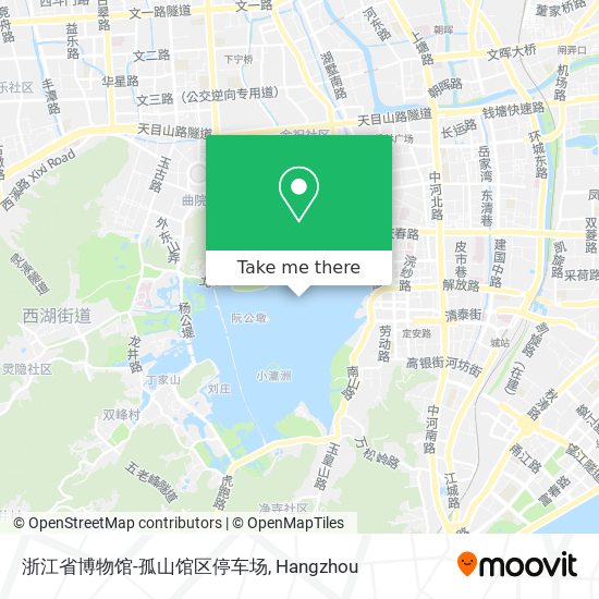 浙江省博物馆-孤山馆区停车场 map