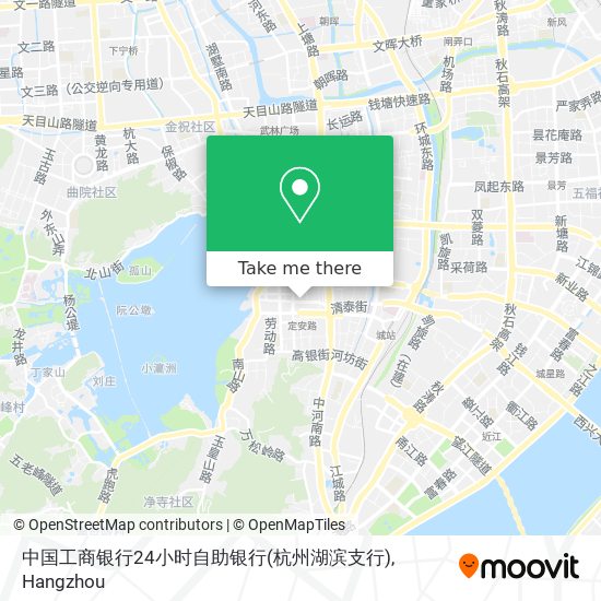 中国工商银行24小时自助银行(杭州湖滨支行) map